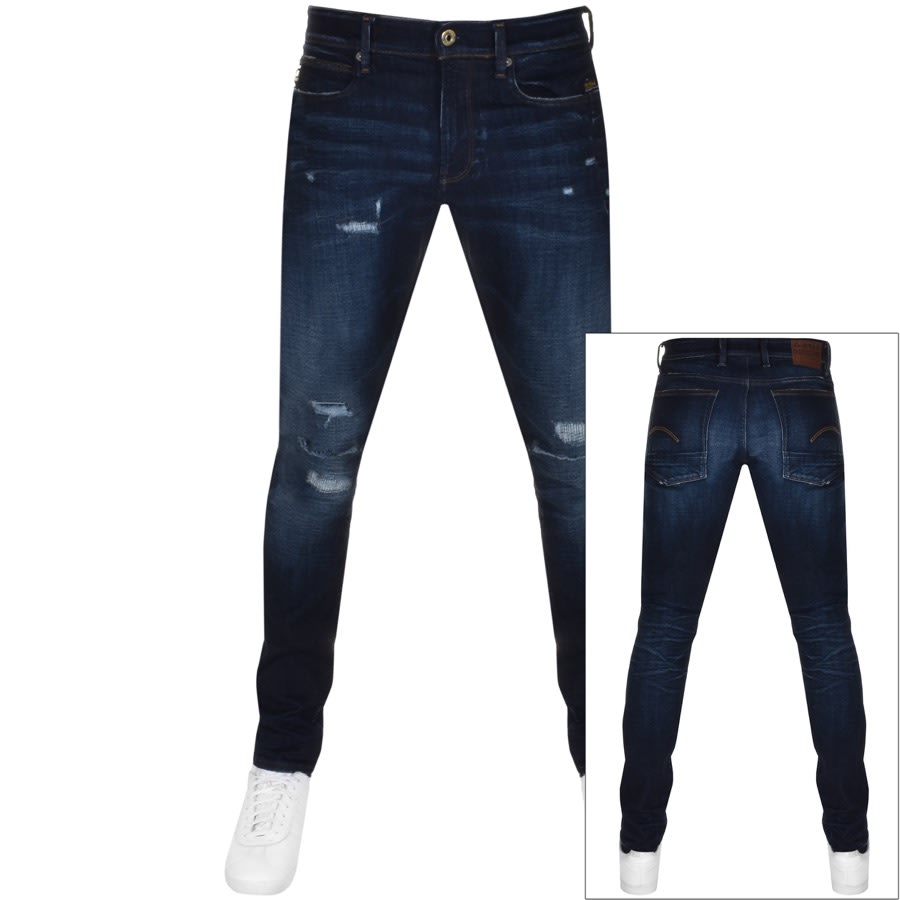 Alternative Image for ProductG Star Raw Lancet Skinny Jeans Blue1